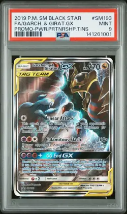 Garchomp & Giratina GX SM193 Tag Team Promo Card PSA 9 2019 - Image 1