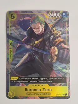 One Piece Roronoa Zoro OP07-113 Promotion Cards Foil 6000 Power - Image 1