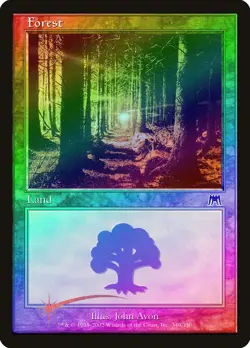 Forest (349) FOIL Onslaught NM Basic Land MAGIC THE GATHERING CARD ABUGames - Image 1