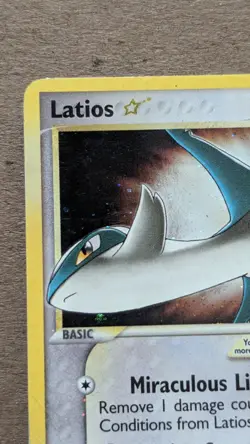 Latios Gold Star Pokemon Holo Rare Card 106/107 EX Deoxys DMG - Image 5