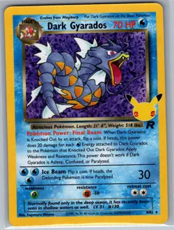 Dark Gyarados 8/82 Celebrations: Classic Collection - Pokemon Card - NM - Image 1