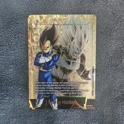 Dragon Ball Super Card Game Bandai Vegeta Gold Foil Energy Marker Card E01-02 - Image 1