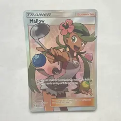 Pokemon Mallow Full Art Ultra Rare Holo SM-Guardians Rising 145/145 Trainer Card - Image 1