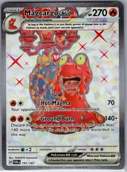 Magcargo ex 191/167 SV06: Twilight Masquerade - Pokemon Card - NM - Image 1