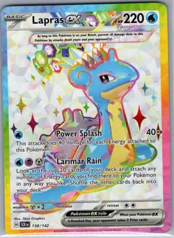 Lapras ex 158/142 SV07: Stellar Crown - Pokemon Card - NM - Image 1