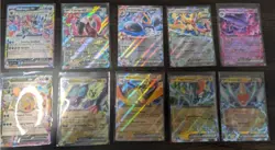 Pokemon TCG EX Art Holo 10 Card Lot, multiple sets, all sleeved after opening - Image 1