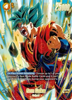 Son Goku FB02-119 SR Foil Battle Card 25000 Power Bandai Dragon Ball Super TCG - Image 1