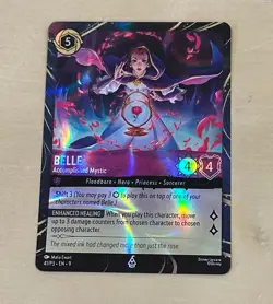 LORCANA 2025 Belle Accomplished Mystic Disneyland EXCLUSIVE Promo Card 41/P3 - Image 1