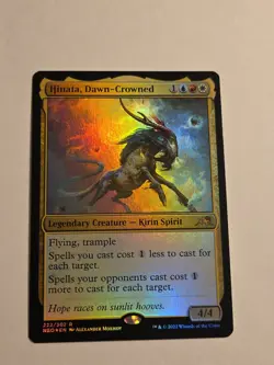 Hinata, Dawn-Crowned FOIL X1 NEO MTG Kamigawa: Neon Dynasty B1 - Image 1