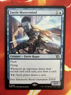 1 x Faerie Mastermind LP+ - MTG MOM - Regular Rare - Image 1