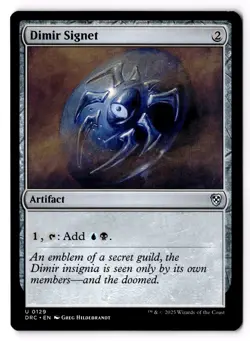 Dimir Signet 129 Commander: Aetherdrift Normal NM - Image 1
