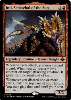 MTG Inti, Seneschal of the Sun (Pre) (156) | NM Foil | Lost Caverns Ixalan {LCI} - Image 2