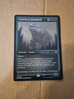 Craterhoof Behemoth (Foil Etched) Commander Masters Foil - Image 1