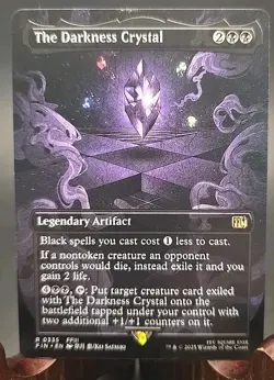 The Darkness Crystal (Borderless) Final Fantasy MTG Regular Near Mint - Image 1