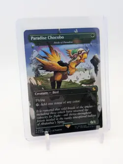 MTG - Paradise Chocobo - Birds of Paradise - Borderless Foil #483 Commander: FIC - Image 1