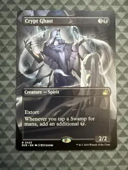 MTG Crypt Ghast #0423 Anime Borderless Rare Ravnica Remastered (RVR) - Image 2