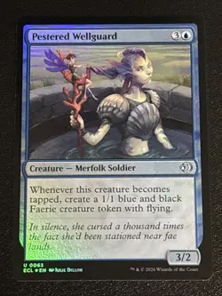 MTG Lorwyn Eclipsed Pestered Wellguard Foil 0063 NM - Image 1