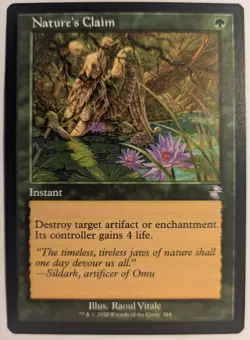MtG - Nature's Claim - Time Spiral Remastered (364) - Image 1