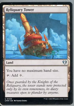 2023 Magic the Gathering Reliquary Tower Land Commander Masters Near Mint - Image 1