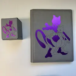 [SET] Ultra Pro Mewtwo 9-pocket Binder (360 Cards) & Deck Box for Pokemon TCG - Image 1