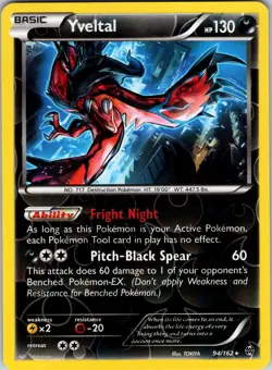Yveltal 94/162 XY - BREAKthrough Pokemon TCG LP Reverse Holo - Image 1