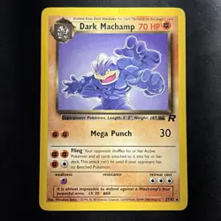 Vintage Pokemon Non-Holo Rare Dark Machamp 27/82 Team Rocket Wotc 2000 - Image 1