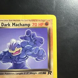 Vintage Pokemon Non-Holo Rare Dark Machamp 27/82 Team Rocket Wotc 2000 - Image 3