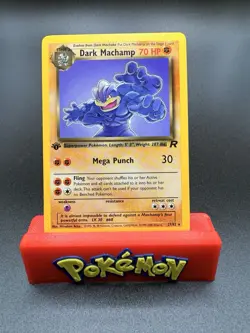 1st Edition Dark Machamp 27/82 Team Rocket Set Rare Vintage Pokemon Card - NM - Image 1