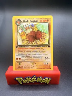 Dark Dugtrio Team Rocket Rare 1st Edition 23/82 - NM - Pokemon Trading Card Game - Image 1