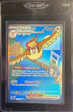 Pidgeot ex SIR 225/197 Pokemon TCG Obsidian Flames Special Illustration Rare NM - Image 5