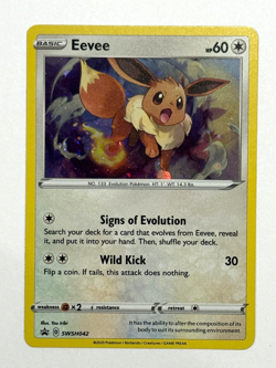 Pokemon TCG Eevee SWSH042 Promo SWSH: Sword & Shield Promo Cards - Image 1