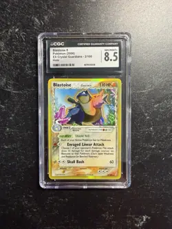 CGC 8.5 Blastoise 2006 EX Crystal Guardians 2/100 Holo Rare Pokemon Card - Image 1