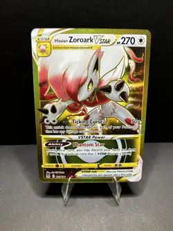 Hisuian Zoroark VSTAR 213/196 Lost Origin Gold Secret Rare Holo Pokemon TCG NM - Image 1