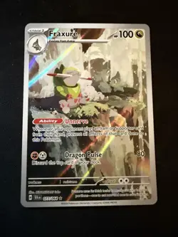 Pokemon TCG Fraxure Shrouded Fable Illustration Rare Card 077/064 NM - Image 1