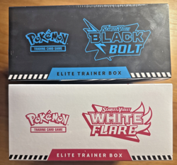 2 Pokemon TCG SV10.5 Black Bolt & White Flare Elite Trainer Box Bundle Sealed - Image 4