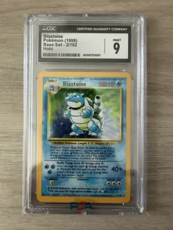 1999 Pokemon Blastoise CGC 9 Mint Holo #2 Base Set - Image 1