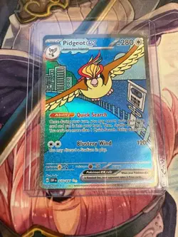 Pokemon Pidgeot ex 225/197 Holo Special Illustration Rare Obsidian Flames - Image 1