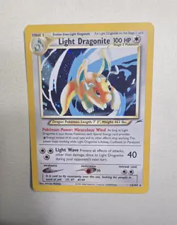 Light Dragonite Pokemon (2002) Neo Destiny - 14/105 Holo Raw 1 Owner - Image 1