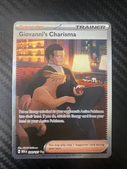 Pokemon Giovanni’s Charisma 204/165 MEW 151 NM/M - Image 1