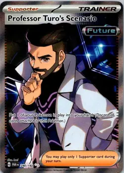 Professor Turo's Scenario 240/182 SV04: Paradox Rift Pokemon TCG NM (SKU 1-4) - Image 1