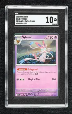 Sylveon Pokemon Prismatic Evolutions PRE SGC 10 GEM - Image 1