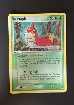 Pokemon Wurmple 70/92 Reverse Holo Stamped EX Legend Maker NM - Image 1