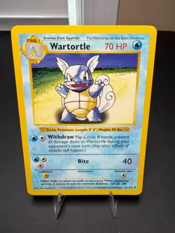 Vintage 1999 Pokemon SHADOWLESS Base Set Evolution Trio NM Wartortle Charmeleon - Image 2