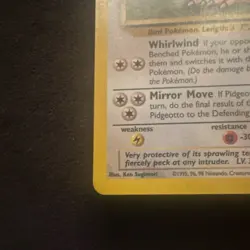 Pokemon TCG Pidgeotto Base Set 22/102 Unlimited Rare, LP Condition Vintage - Image 5