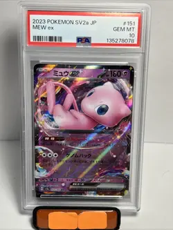 Pokemon 2023 "MEW" 151/165 EX RR PSA 10 Japanese 151 sv2a - Image 1