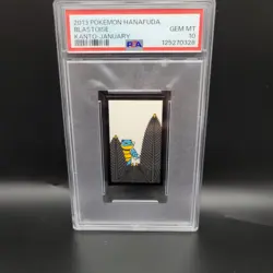 PSA 10 Blastoise Hanafuda Kanto Japanese Pokemon 2013 January - Image 1