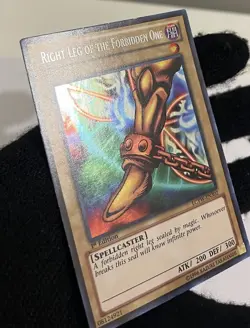 Right Leg Of The Forbidden One LCYW-EN302 Secret Rare 1st Edition LP - EURO - Image 5