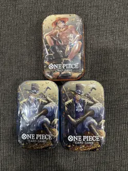 One Piece TCG Tin Pack Set Vol. 2 (TS-02, OP13) New Factory Sealed Set Of 3 - Image 1