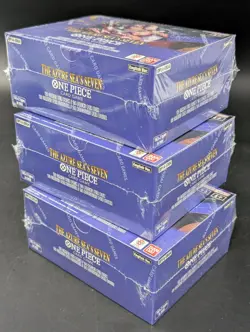 Lot of (3) One Piece TCG The Azure Sea's Seven Booster Box Sealed OP-14 - Image 4