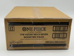 One Piece OP14-EB04 The Azure Sea's Seven English 12 Booster Box Case Sealed #4 - Image 2